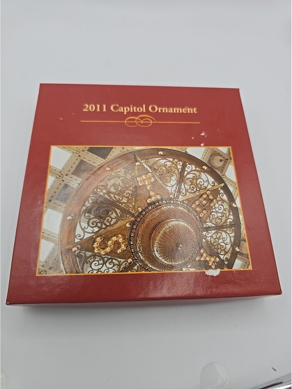 2011 Texas State Capitol Christmas Ornament Lone Star State Gold In Color